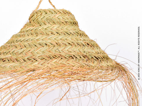 Esparto Lampshade Suspension - Boho Chic Bowl Pendant Light