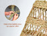Boho Chic Bowl Pendant Light - Esparto Lampshade Suspension