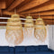 Boho Chic Bowl Pendant Light - Esparto Lampshade Suspension