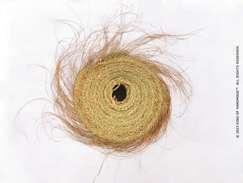 Esparto Lampshade Suspension - Boho Chic Bowl Pendant Light