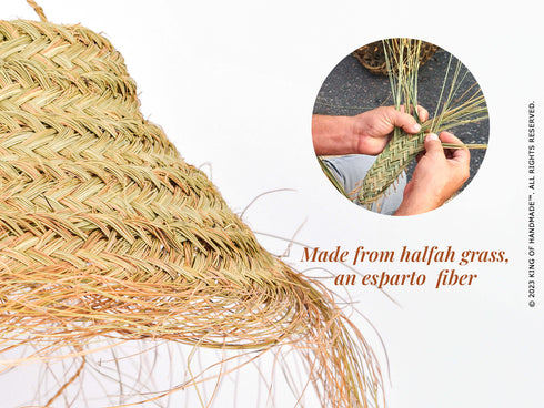 Esparto Lampshade Suspension - Boho Chic Bowl Pendant Light