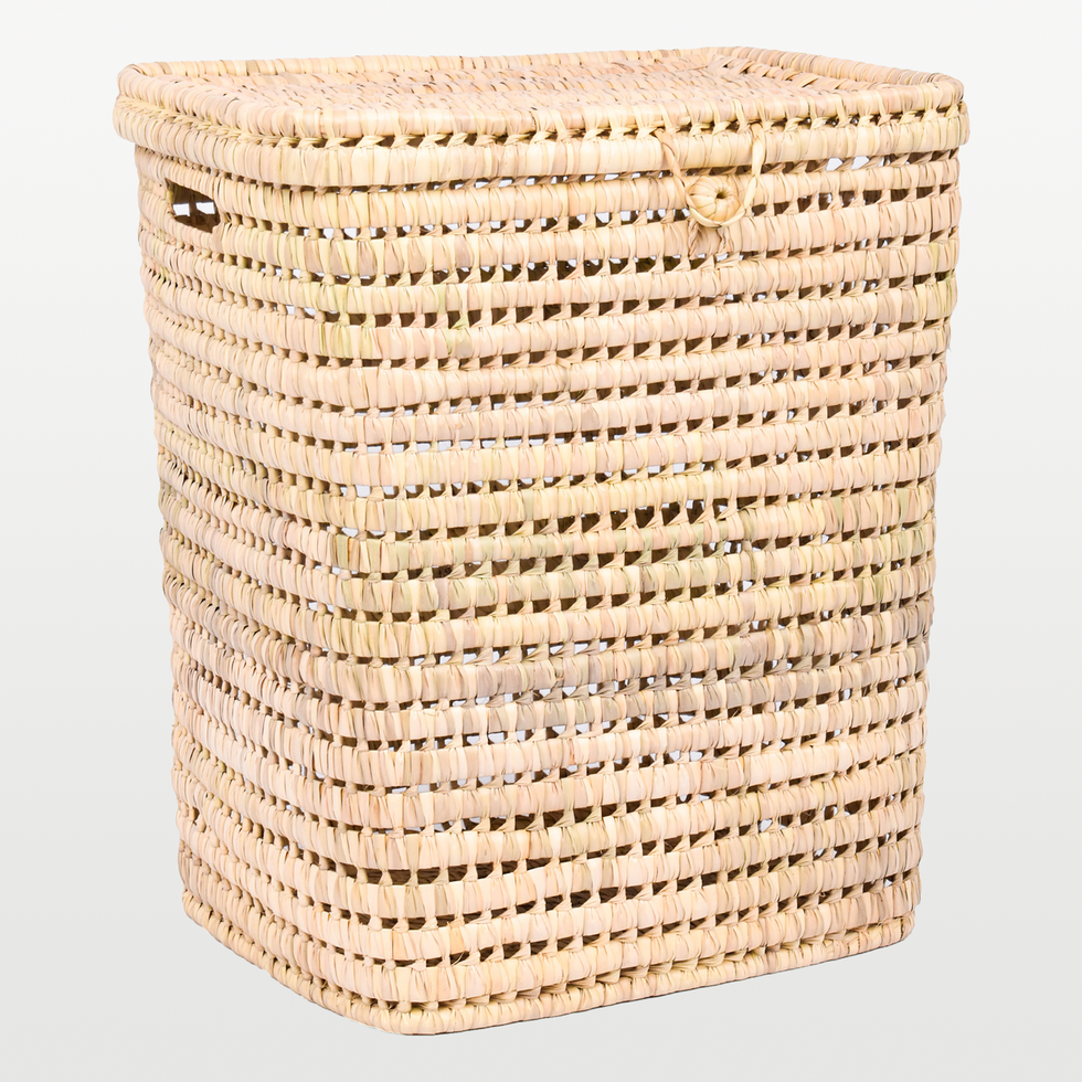 Handmade Straw Laundry Basket – Boho Toy Storage Basket