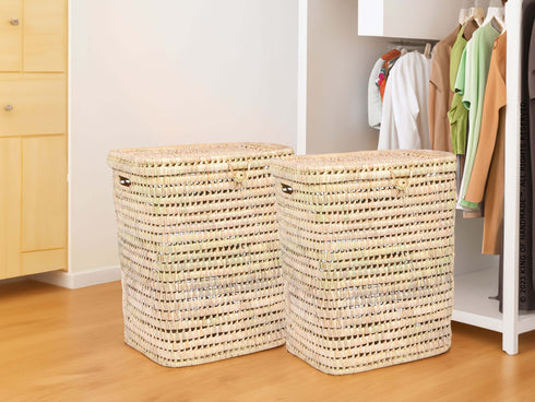 Laundry Basket - Boho Nursery Storage Basket With Handles