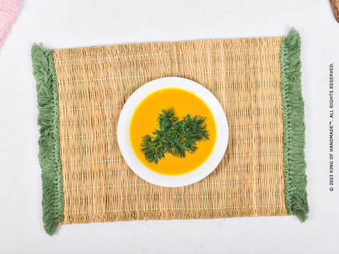 Boho Wicker Dining Table Mats