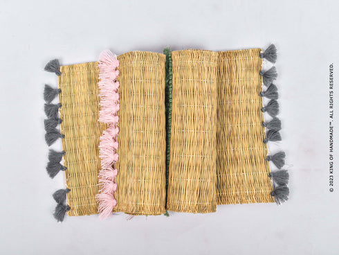 Boho Wicker Dining Table Mats