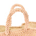 Boho Open-Weave Straw Basket - Full Raffia Detailing & Straw Handles