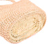 Boho Open-Weave Straw Basket - Full Raffia Detailing & Straw Handles