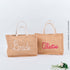 Monogrammed Oversized Burlap Tote Beach Bag - Ideal For Bachelorette Gifts For Bride!