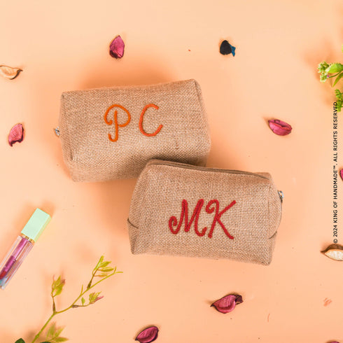 Custom Cosmetic Makeup Bag For Her | Bridesmaid Proposal | Best Friend Gifts