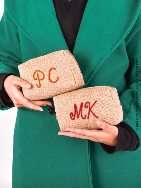 Custom Cosmetic Makeup Bag For Her | Bridesmaid Proposal | Best Friend Gifts