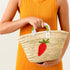 CARROT Personalized Straw Basket - Handcrafted & Customizable