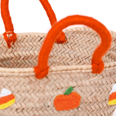 Candy Corn and Pumpkin Halloween Tote