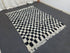 Checker Black & White Handmade Moroccan Berber Wool Rug