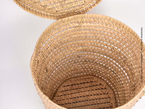 Laundry Basket - Chic Woven Toy Storage Basket for Boho Nursery