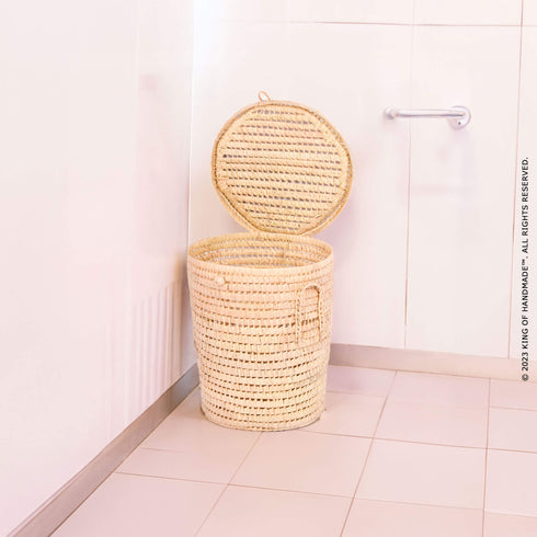 Laundry Basket - Chic Woven Toy Storage Basket for Boho Nursery