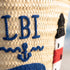 LBI Lighthouse Straw Beach Basket | Monogrammed Tote Bag