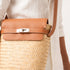 Moroccan Crossbody Bag with Leather Flap | Messenger Purse