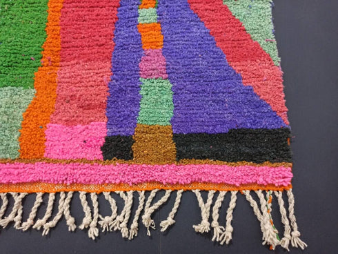 Colorful Moroccan Bohemian Rug – Handmade Berber Wool