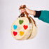 Colorful Hearts Shoulder Bag - Unique Handcrafted Tote