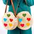 Colorful Hearts Shoulder Bag - Unique Handcrafted Tote