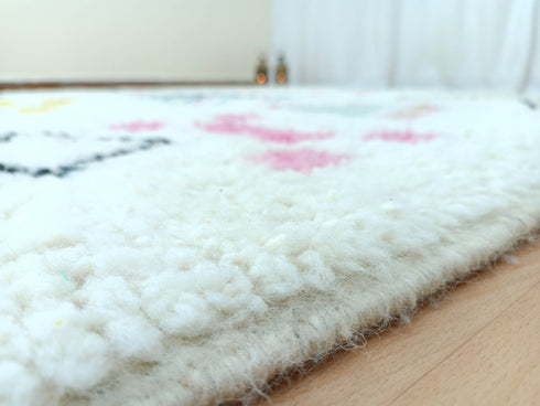 Custom Colorful Moroccan Berber Rug – Handmade Azilal Carpet