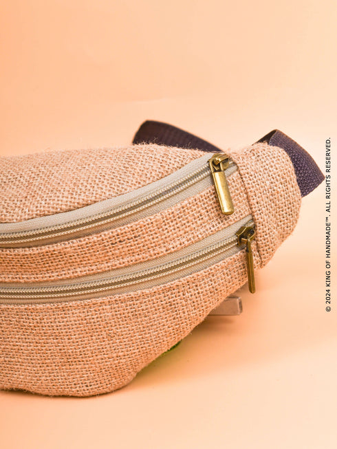 Custom Jute Belt Bag Personalized Bridesmaid Gift Bag For Women