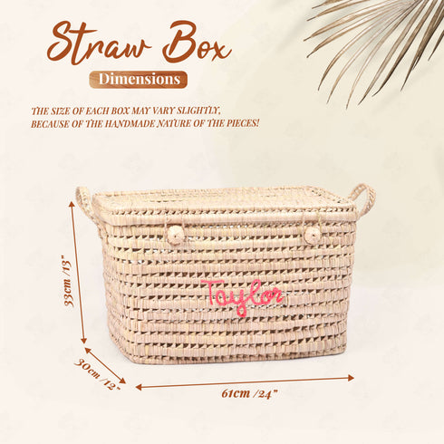 Custom New Baby Gift Box - Woven Toy Storage Basket