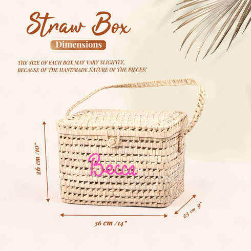 Custom New Baby Gift Box - Woven Toy Storage Basket