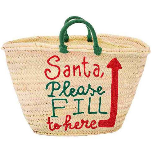 Santa's Straw Bag: Perfect Personalized Gift !