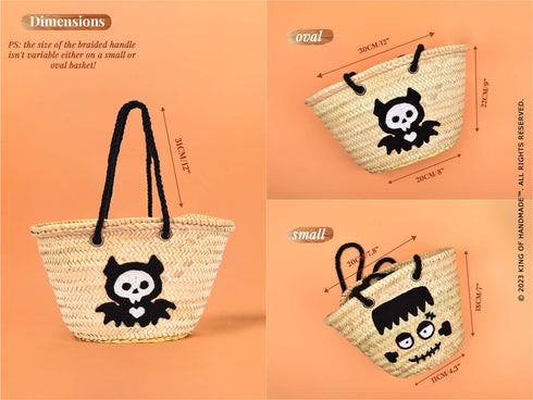 Angry Cat Small Basket - For Halloween Party Gift