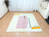 Dotted Wool Rug | Custom Handmade Berber Rug | Pink & Yellow
