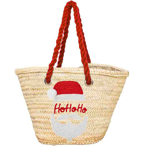 Santa's Straw Bag: Perfect Personalized Gift !