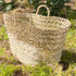 Eco-Friendly Doum Palm Woven Basket | Stylish Openwork Design