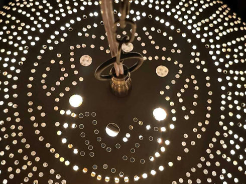 Elegant Handmade Moroccan Brass Pendant Light Fixture (PL 1080)