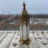 Elegant Moroccan Hanging Lantern - Brass Candle Holder (CL 1009)