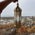Elegant Moroccan White Glass Brass Lantern (CL 1008)