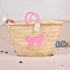 Elegant Pink Bow Market Tote – Handcrafted Style