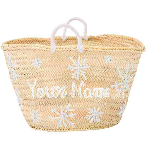 Santa's Straw Bag: Perfect Personalized Gift !