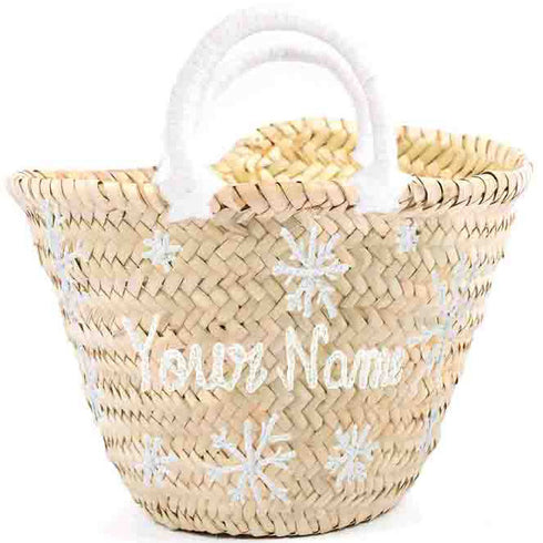 Santa's Straw Bag: Perfect Personalized Gift !