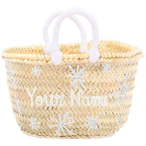 Santa's Straw Bag: Perfect Personalized Gift !