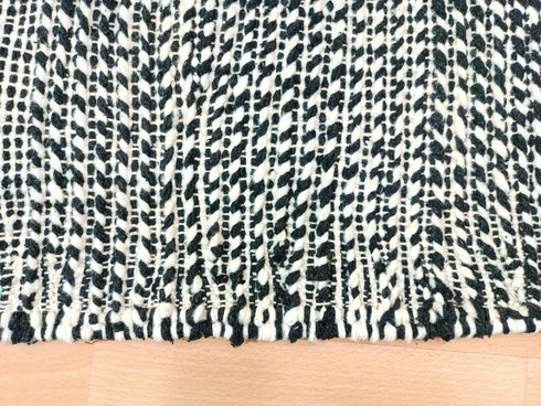 Weave Moroccan Rug – Black & White Handmade Berber Rug