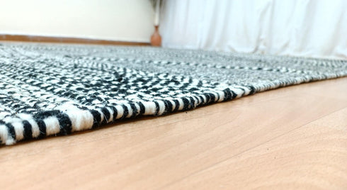 Weave Moroccan Rug – Black & White Handmade Berber Rug