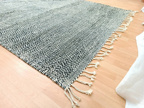 Weave Moroccan Rug – Black & White Handmade Berber Rug