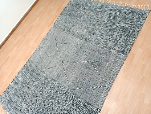 Weave Moroccan Rug – Black & White Handmade Berber Rug