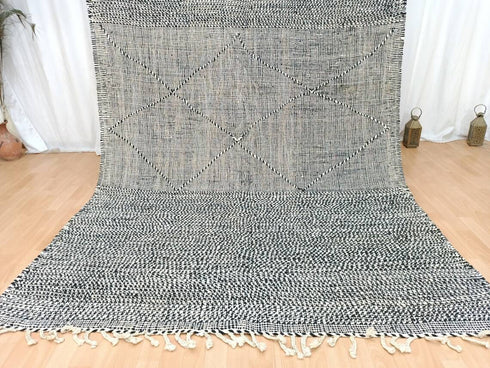 Weave Moroccan Rug – Black & White Handmade Berber Rug