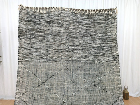 Weave Moroccan Rug – Black & White Handmade Berber Rug