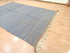Flat Gray Wool Rug - Handmade Moroccan Kilim Carpet