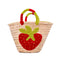 Strawberry Bliss Tote | Boho-Chic Handwoven Bag