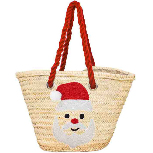 Santa's Straw Bag: Perfect Personalized Gift !