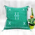 Green Cactus Silk Pillow Cover – Moroccan Sabra Cushion (SP 1005)